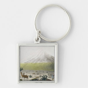 Berg Chimborazo, Ecuador, von 'Le Costume Ancien Schlüsselanhänger