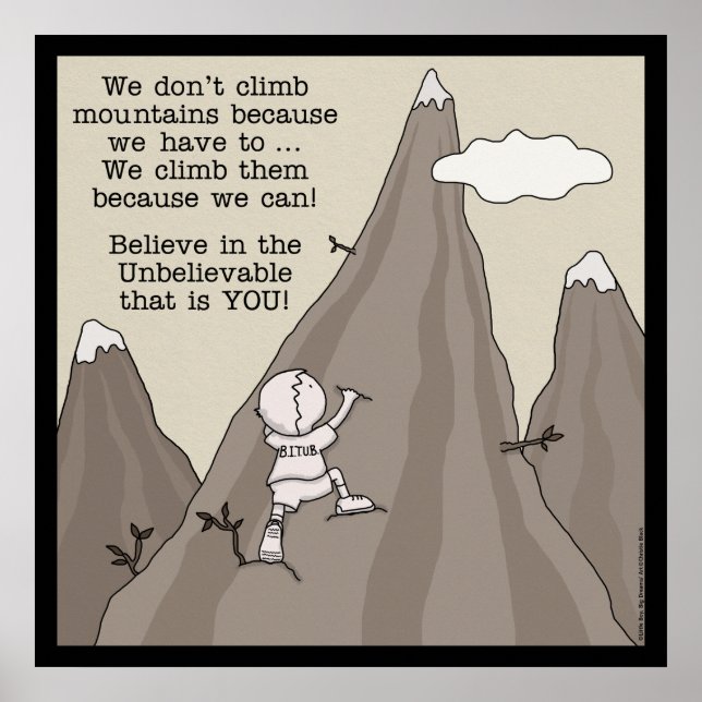 Berg Climber Poster (Vorne)