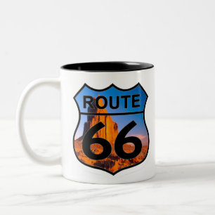 Berg des Weges 66 Zweifarbige Tasse