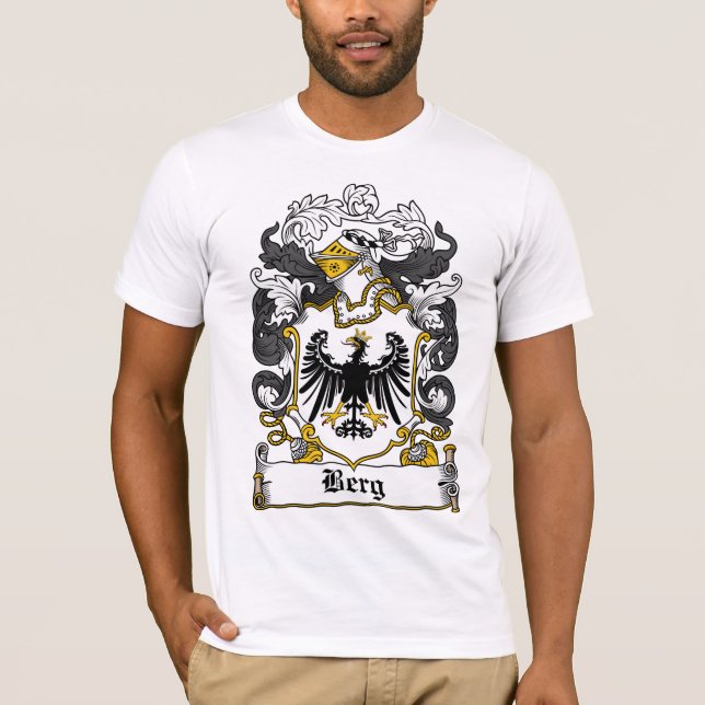 Berg-Familienwappen T-Shirt (Vorderseite)
