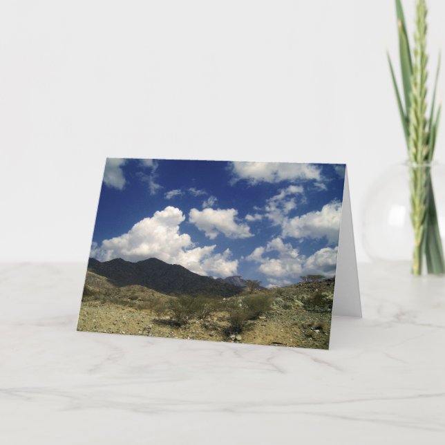 Berg Feiertagskarte (Vorderseite)