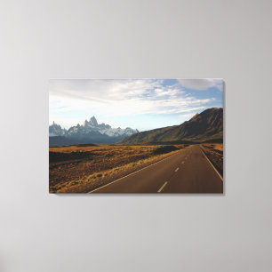 Berg Fitz Roy und Berg Cerro Torre Leinwanddruck