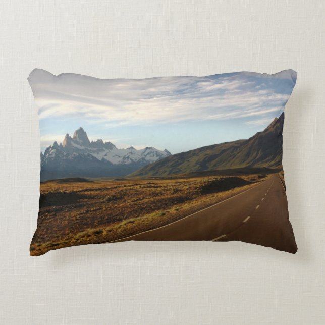 Berg Fitz Roy und Berg Cerro Torre Zierkissen (Vorderseite)