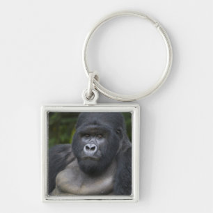 Berg Gorilla und Silverback Schlüsselanhänger