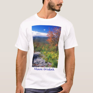 Berg Greylock runder Felsen Vista T-Shirt