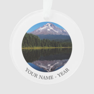 Berg-Haube reflektiert im See Ornament