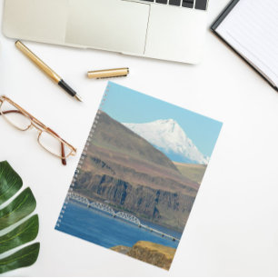 Berg Hood und Columbia River Gorge Landschaft Notizbuch