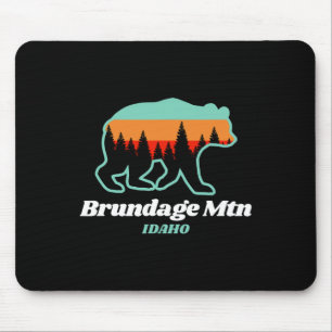 Berg Idaho Skifahren Snowboarden Bär Mousepad