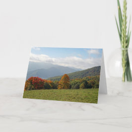 Berg in der Herbst-Anmerkungs-Karte Karte