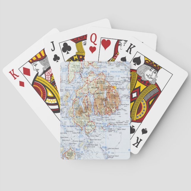 Berg-Insel-Karten-Spielkarten Spielkarten (Rückseite)