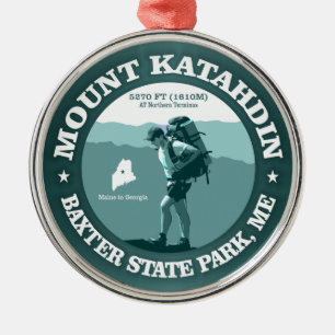 Berg Katahdin Ornament Aus Metall