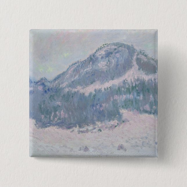 Berg Kolsaas, Norwegen, 1895 Claude Monets | Button (Vorderseite)
