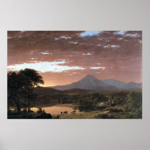 Berg Ktaadn (Katahdin) durch Kirche Frederic Edwin Poster