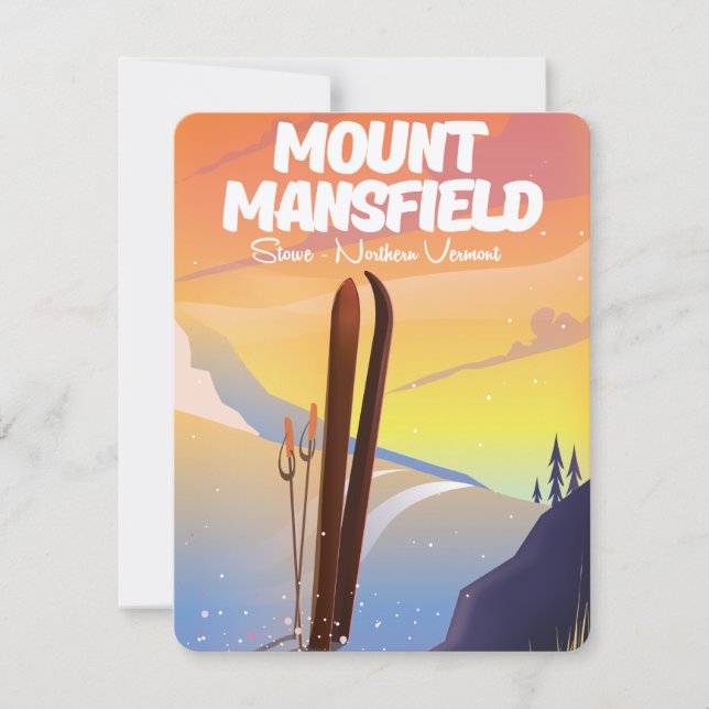 Berg Mansfield, Stowe Nord Vermont Ski (Vorderseite)