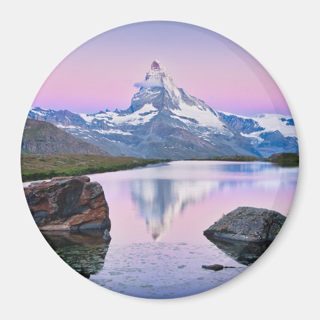 Berg Matterhorn in Zermatt, Schweiz Magnet (Vorne)