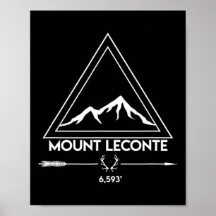 Berg Mt Leconte Smoky Mountains Tennessee Wandern  Poster