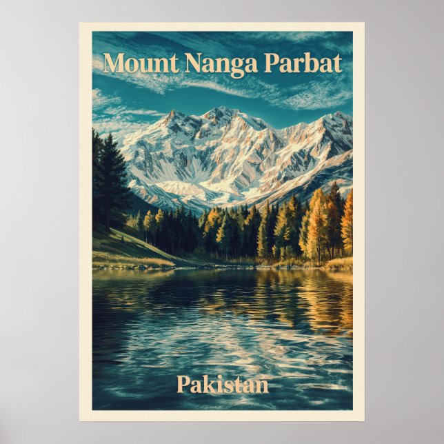 Berg Nanga Parbat V03 Poster (Vorne)