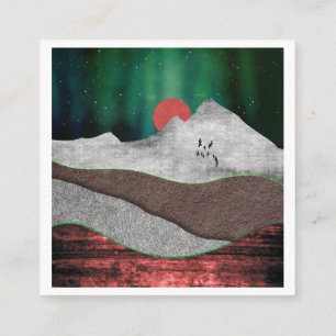Berg Nordlichter Begleitkarte