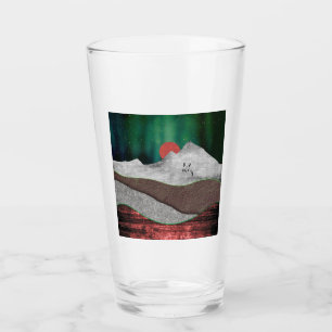 Berg Nordlichter Glas