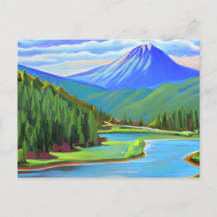 Berg Oregon Postkarte