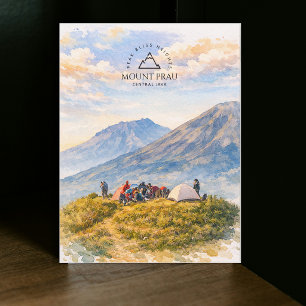 Berg Prau, Zentraljava    Abenteuer Reise Postkarte