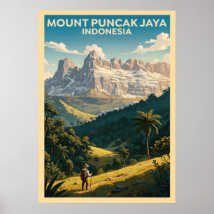 Berg Puncak Jaya Indonesien V03 Poster