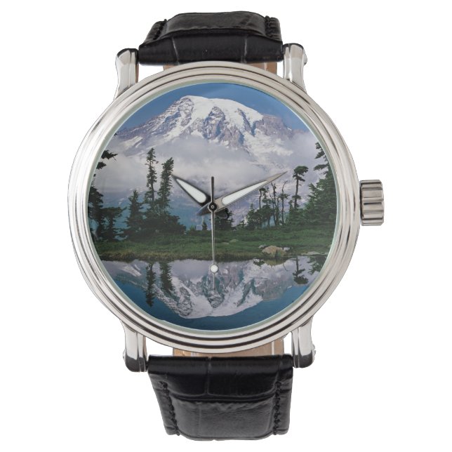 Berg Rainier in einer Bergbahn Armbanduhr (Vorderseite)