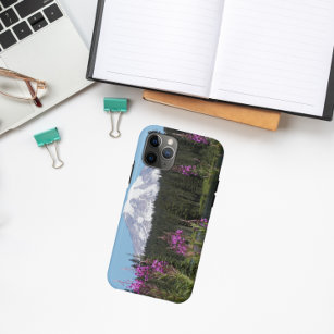 Berg Rainier und Wildblumen Landschaftliche Landsc Case-Mate iPhone Hülle