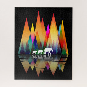 BERG REGENBOGEN ELEFANT