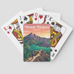 Berg Rinjani Indonesien Spielkarten