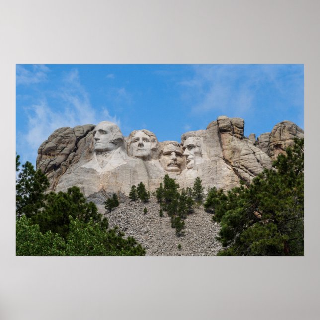 Berg Rushmore im Frühling Poster (Vorne)