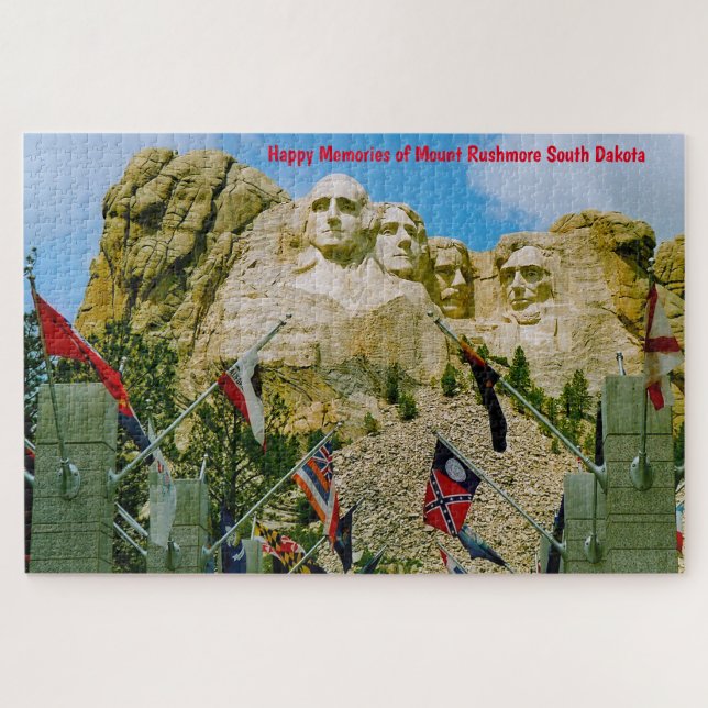 Berg Rushmore Süd Dakota. Jigsaw Puzzle (Horizontal)