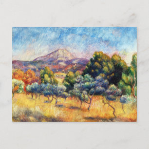Berg Sainte-Victoire von Pierre-Auguste Renoir Postkarte