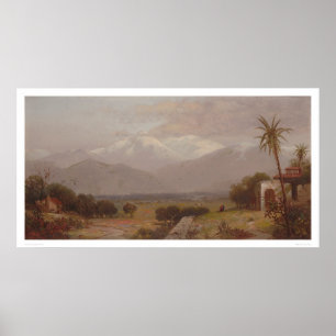 Berg San Bernardino von den Auftrag-Ruinen (1232) Poster