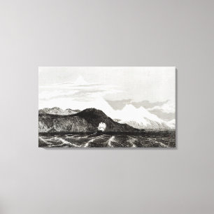 Berg Sarmiento, graviert von Thomas Landseer Leinwanddruck