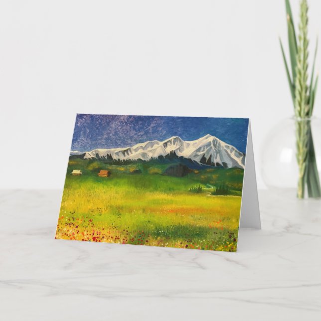 Berg Sopris in Carbondale, Colorado Karte (Vorderseite)
