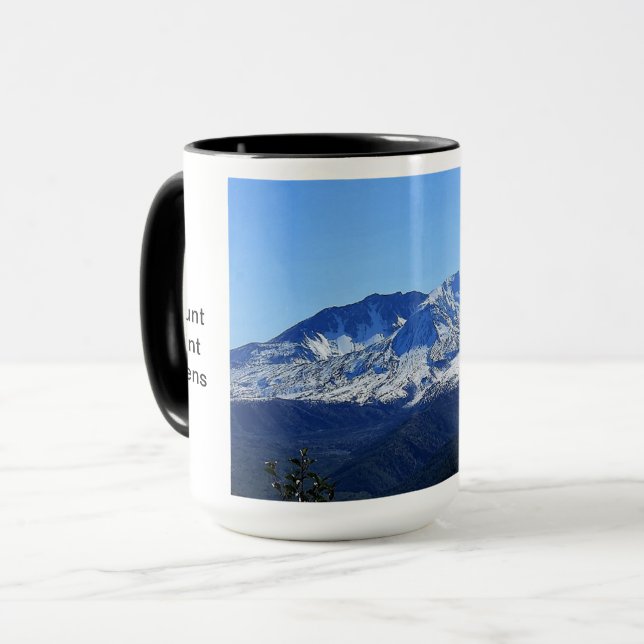 Berg St. Helens nach 1980 Eruption Tasse (Vorderseite Links)