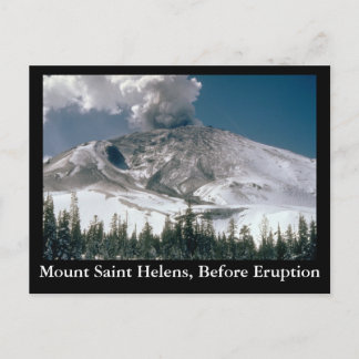 Berg St. Helens - Vor der Eruption Postkarte