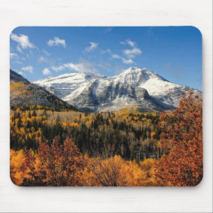 Berg Timpanogos im Herbst des Utah Mousepad