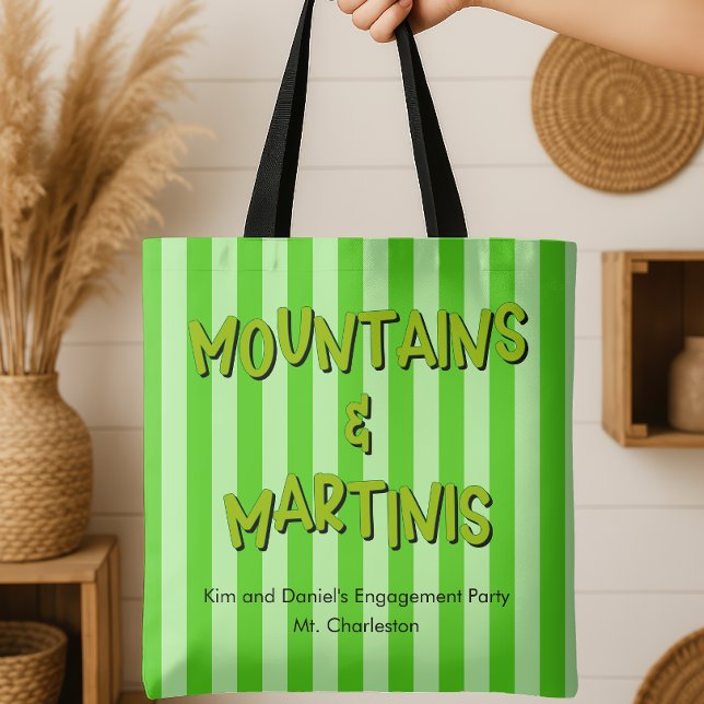 Berg- und Ehepartner Tasche (Mountains and Martinis Bridesmaid Tote Bag)