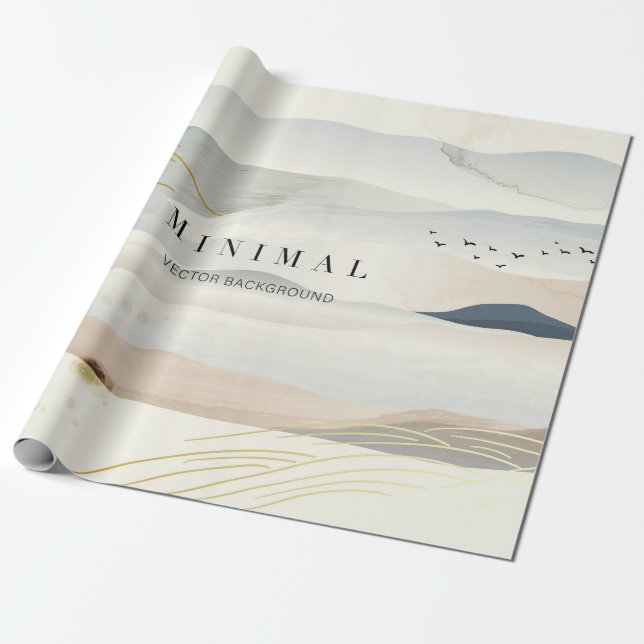 Berg- und Goldene Linie Kunsthalle. Oriental Geschenkpapier (Ungerollt)