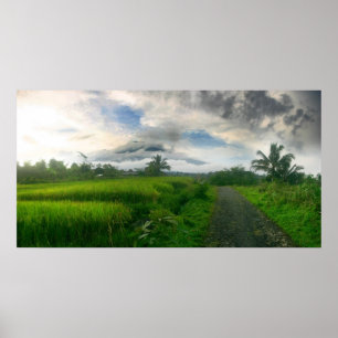 Berg und Ricefields Poster