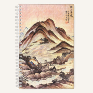 Berg und Stream Koreanische Joseon Dynastie Folk A Notizbuch