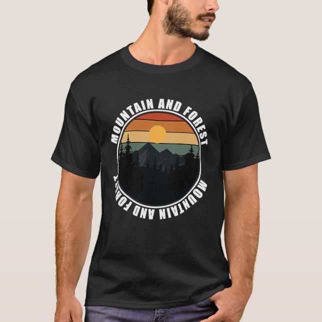 Berg- und Waldlandschaft 63 T-Shirt (Vorderseite)