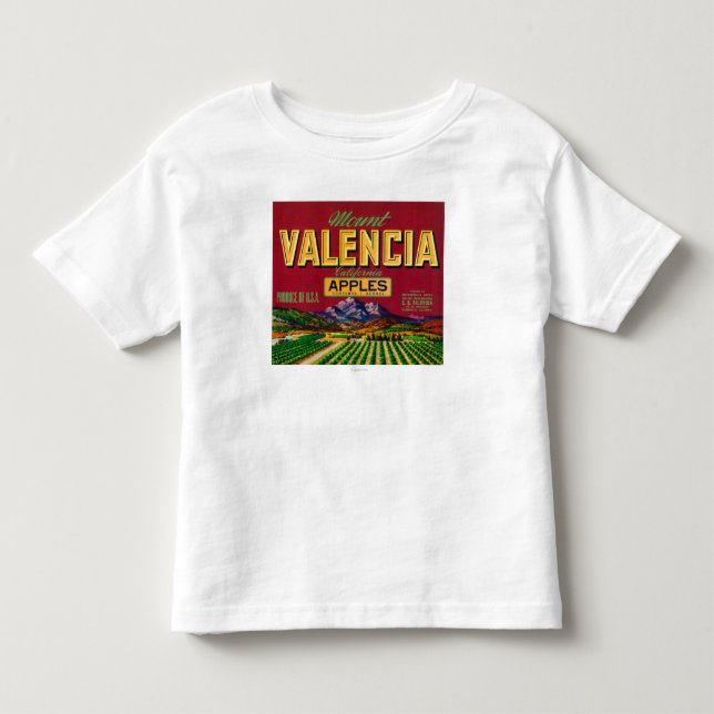 Berg Valencia Apple beschriften - Watsonville, CA Kleinkind T-shirt (Vorderseite)