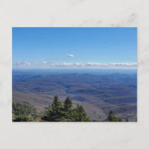 Berg Vista Ansicht aus Großvaterberg, NC Postkarte