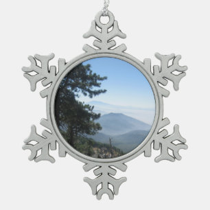 Berg Vista Schneeflocken Zinn-Ornament