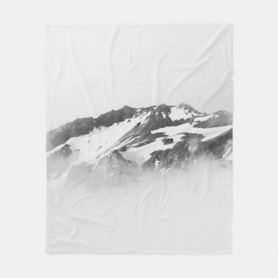 BERG VON SCHNEE BEDeckt Fleecedecke