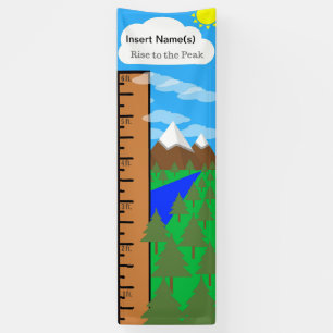 Berg wachsen Diagramm Banner