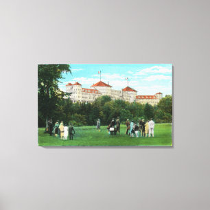 Berg-Washington-Hotel-Ansicht der Golf-Galerie Leinwanddruck